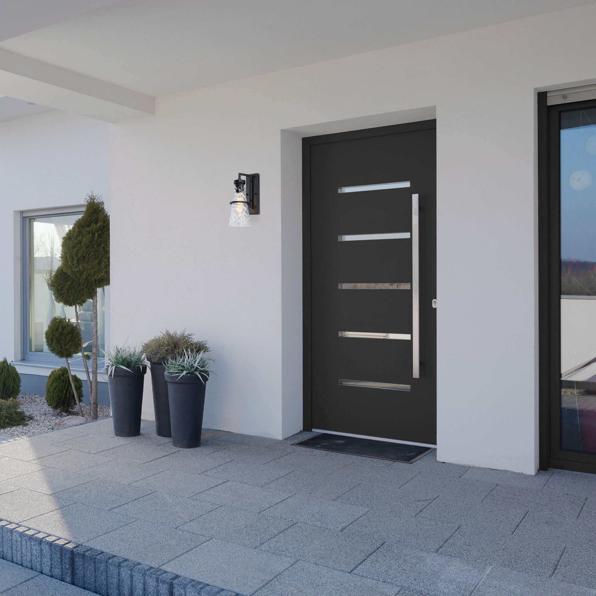 Field Daisy Lane 1 Light 14 inch Black Outdoor Wall Sconce